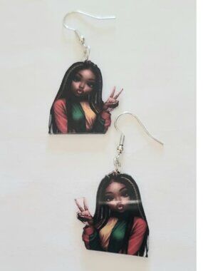 Flat African-Inspired Earrings | Bold Cultural Elements for Festivals